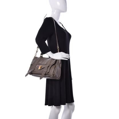 Proenza Schouler Lambskin Medium PS1 Satchel Smoke 2 of 11