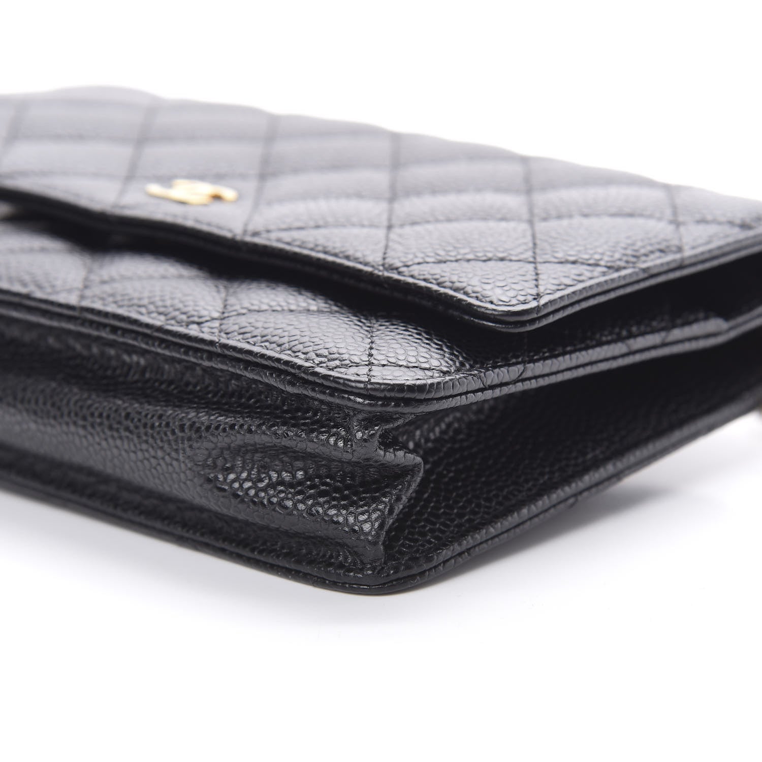 Chanel Caviar Quilted Wallet On Chain WOC Black 11 of 12