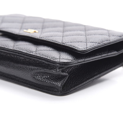 Chanel Caviar Quilted Wallet On Chain WOC Black 11 of 12