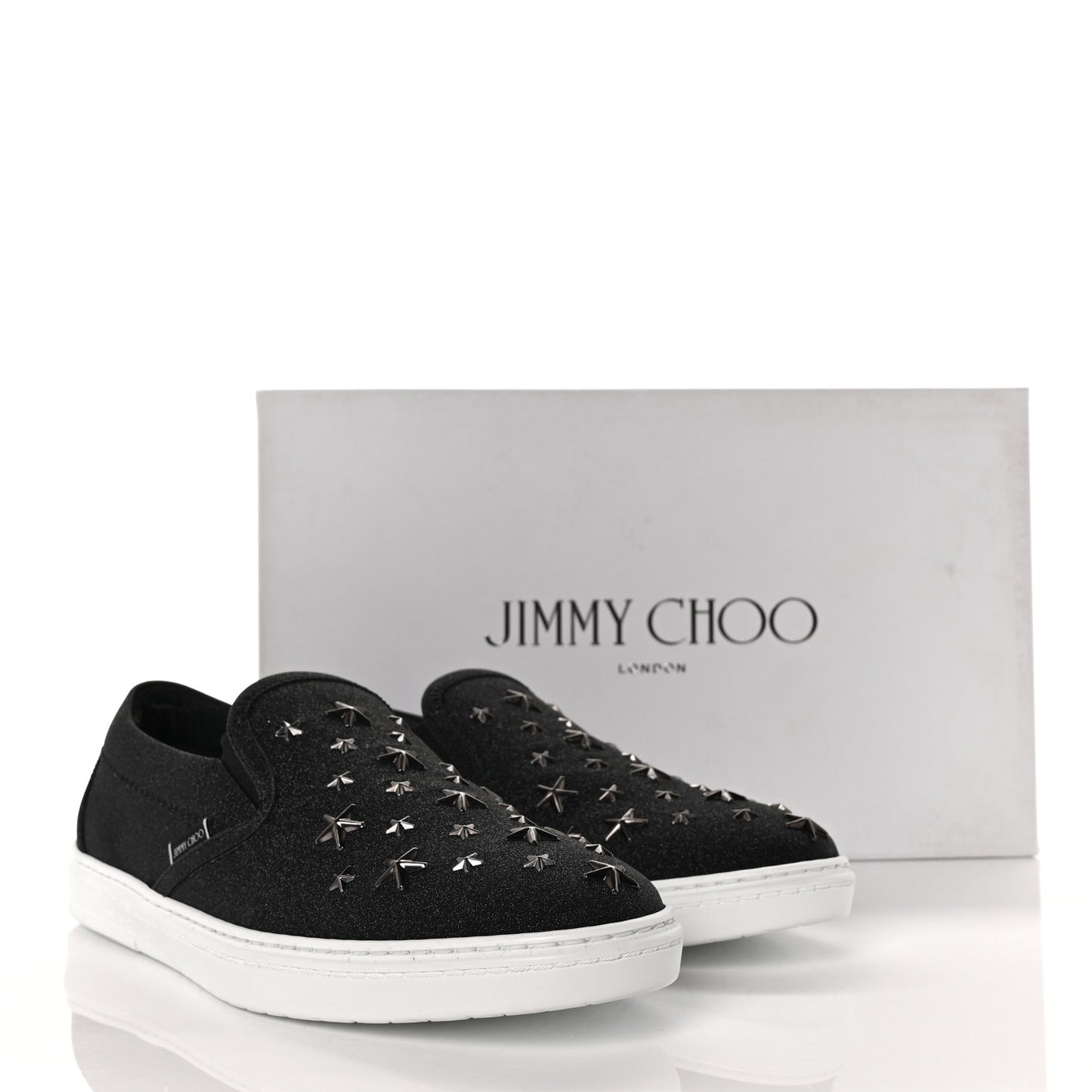 Fine Glitter Suede Mens Grove Sneakers 41 Black