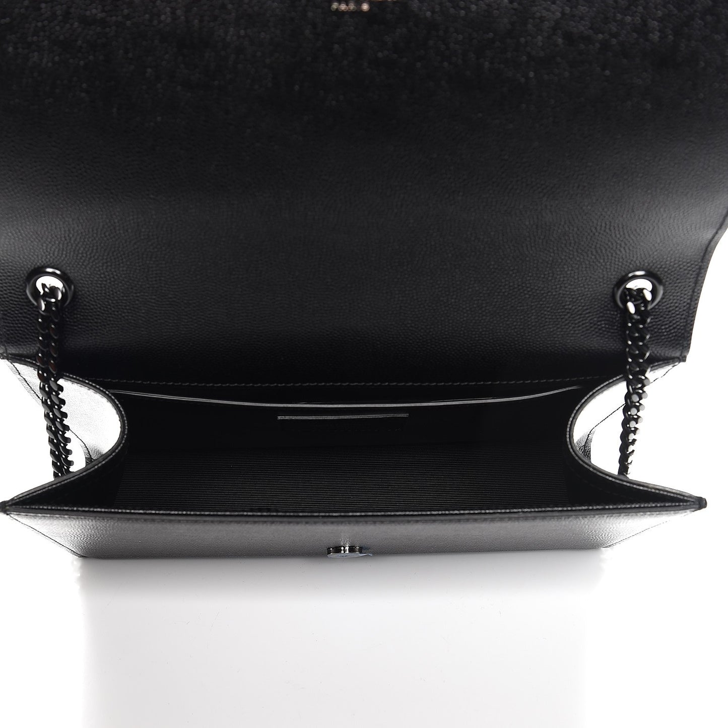 Grain De Poudre Medium Classic Monogram Kate Satchel Black