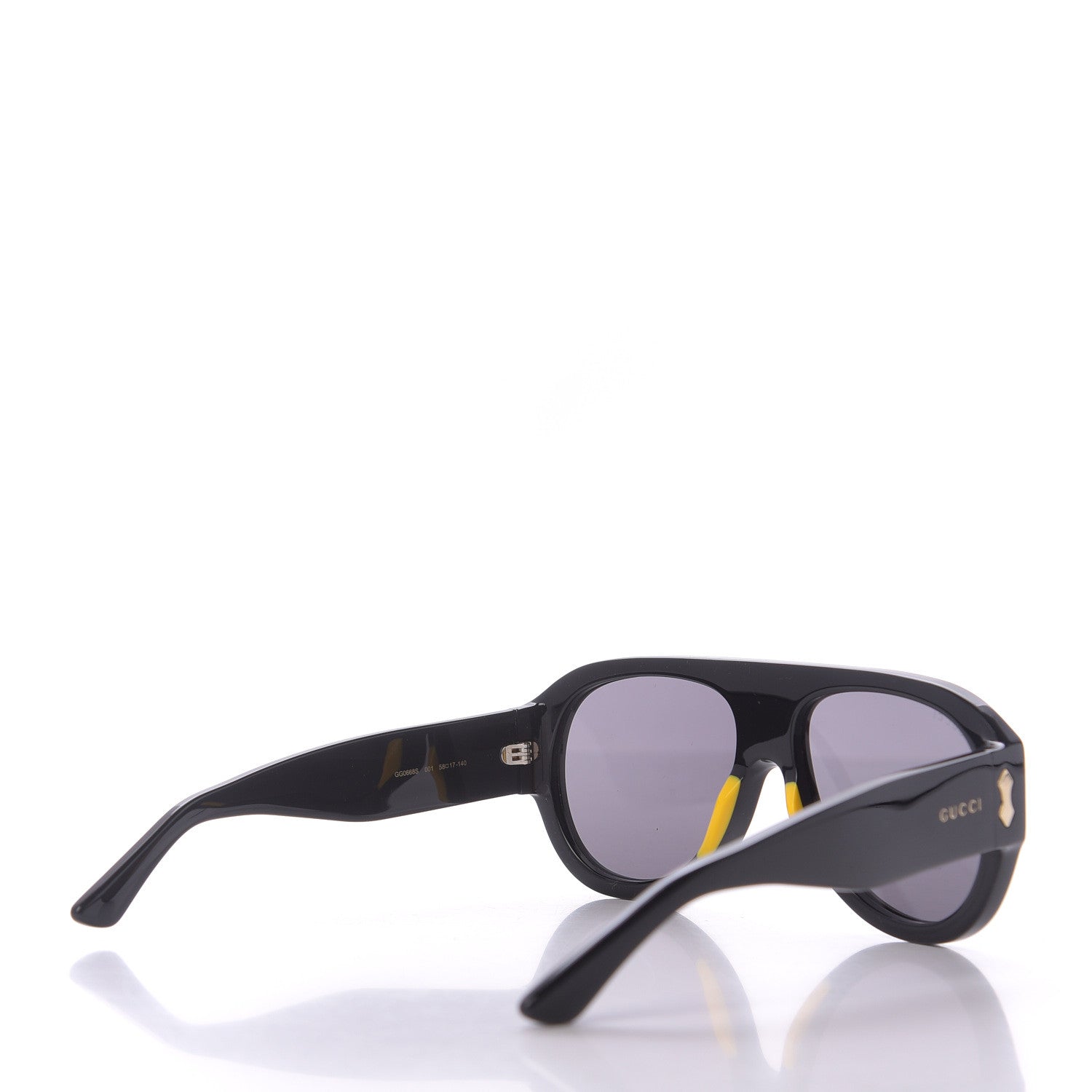Gucci Acetate Aviator Sunglasses GG0668S Black 4 of 9
