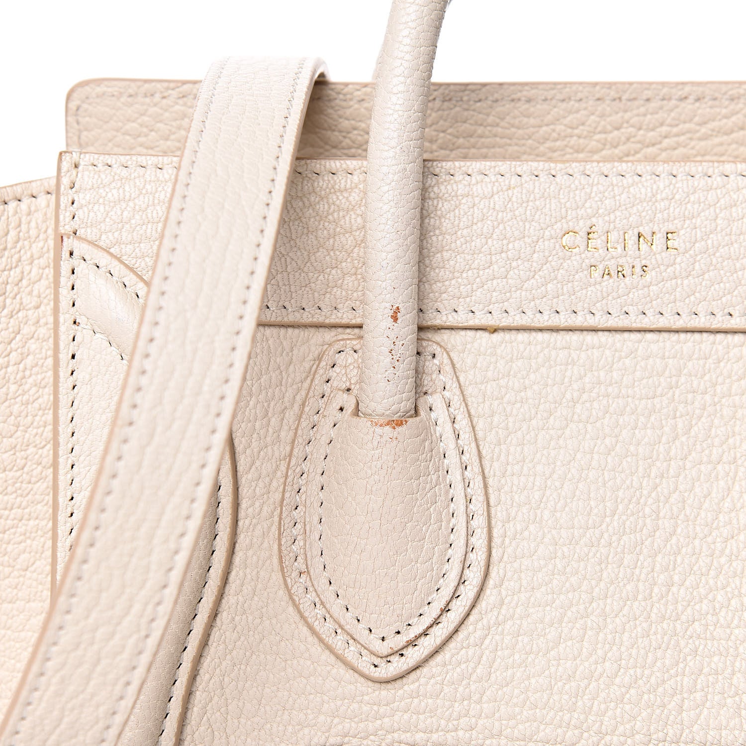 Celine Goatskin Nano Luggage White 7 of 12