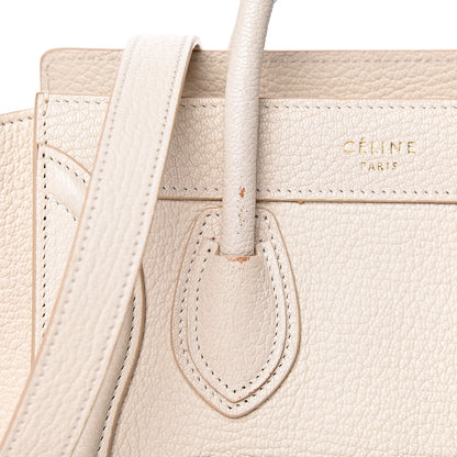 Celine Goatskin Nano Luggage White 7 of 12