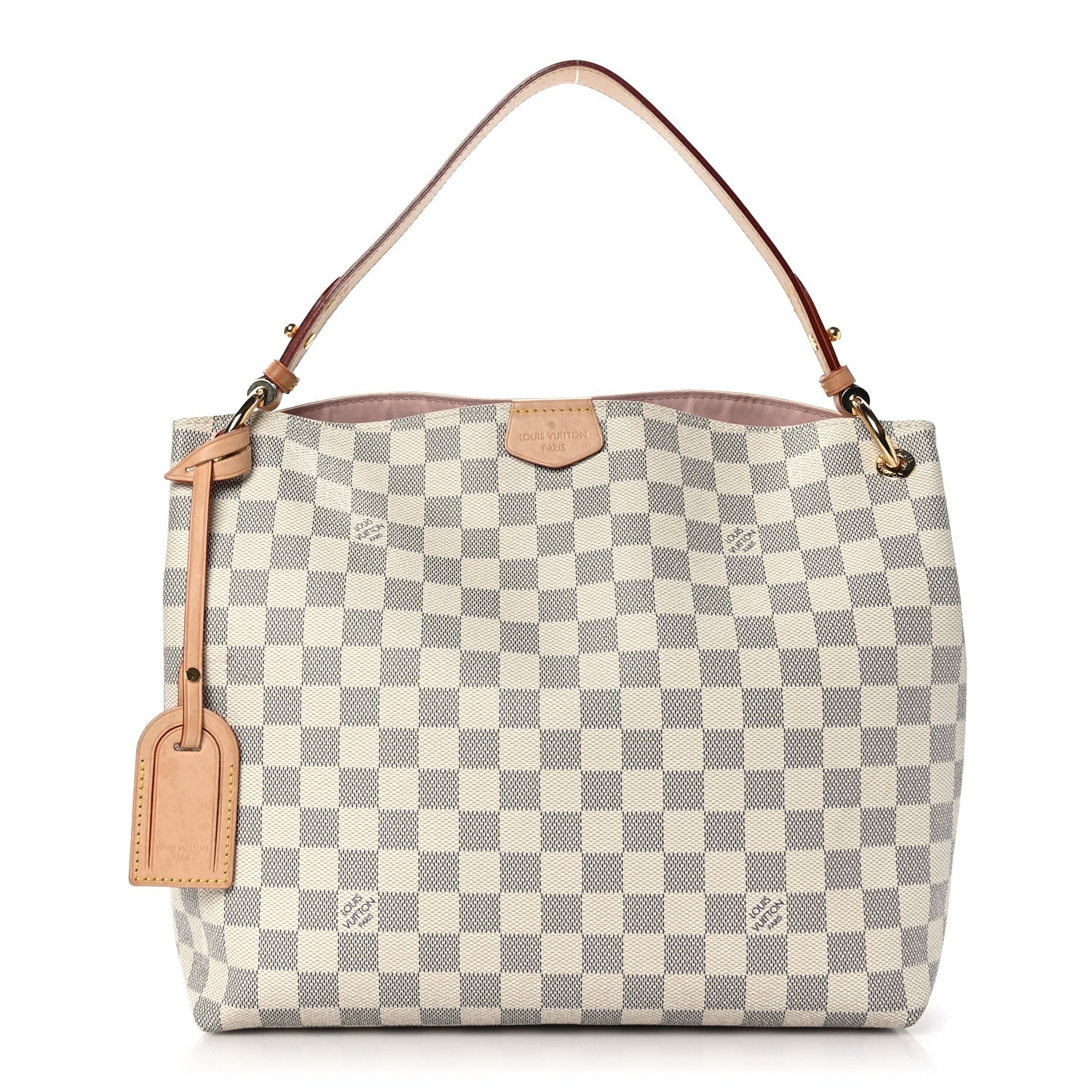 Louis Vuitton Damier Azur Graceful PM Rose Ballerine 1 of 9