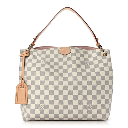 Louis Vuitton Damier Azur Graceful PM Rose Ballerine 1 of 9