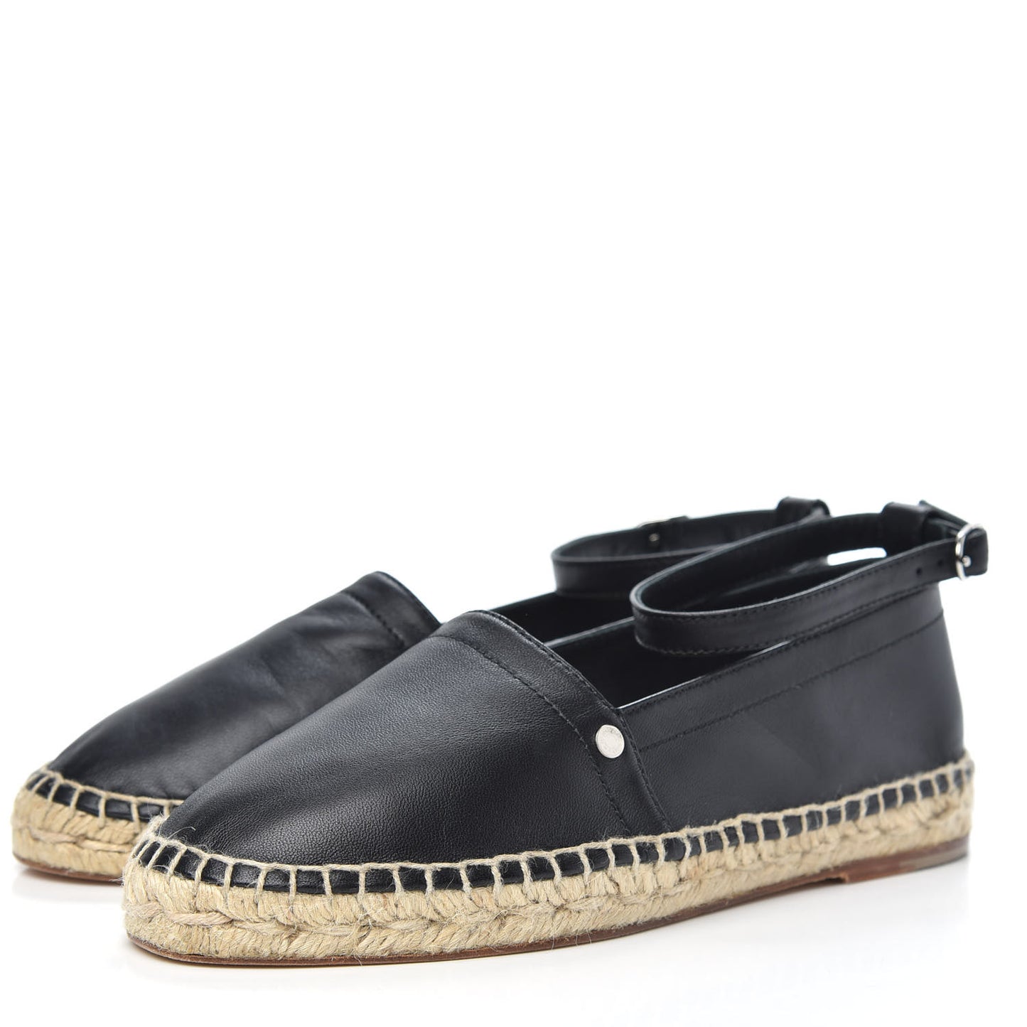 Nappa Malaga Espadrille 37 Black