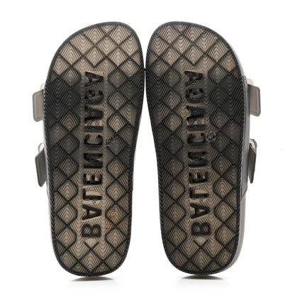 Balenciaga Technical Polyurethane Mallorca Slide Sandals 37 Black 5 of 8