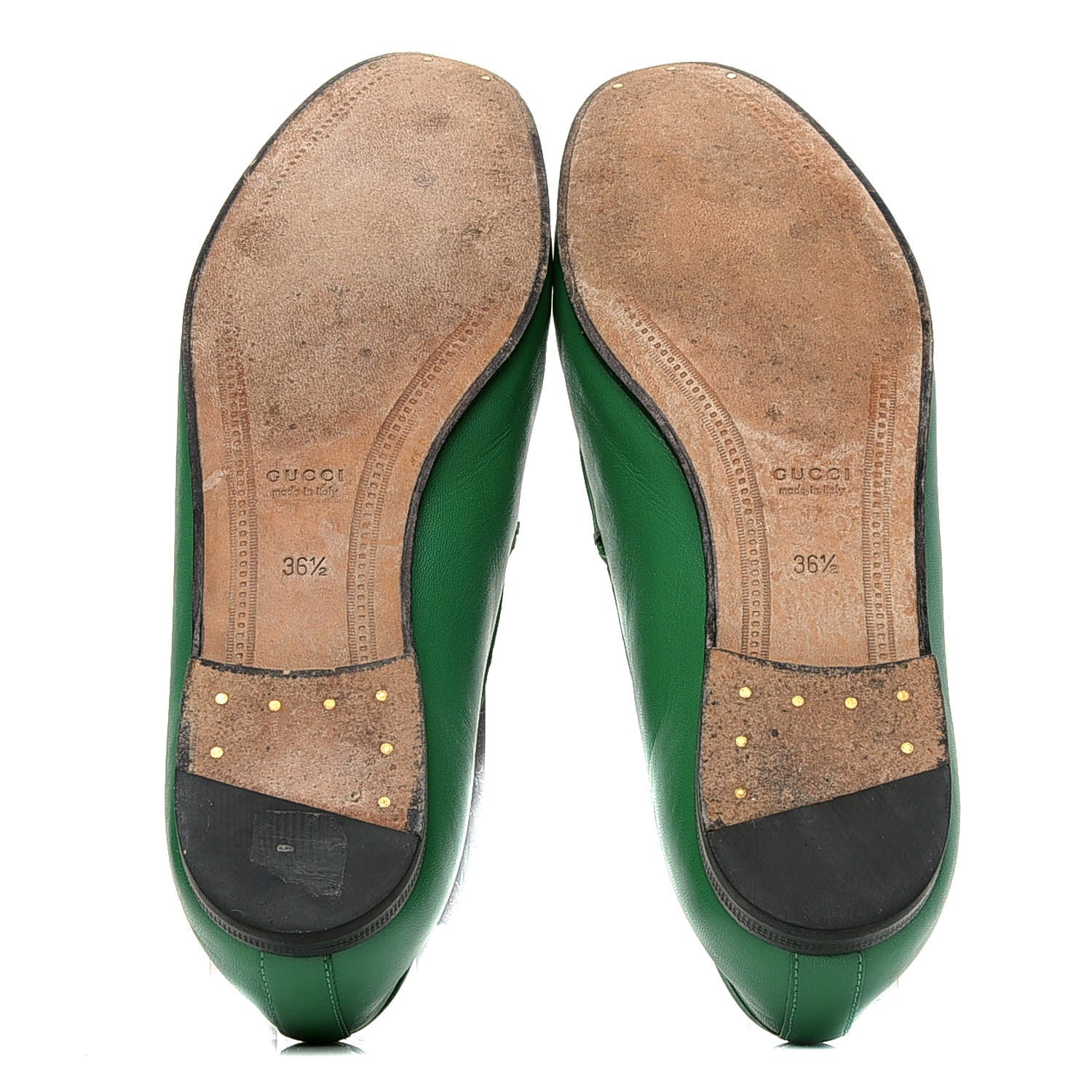 Gucci Malaga Kid Womens Jordaan Loafers 36.5 New Shamarock 4 of 6