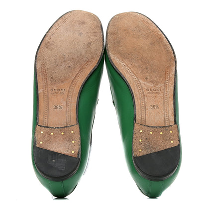 Gucci Malaga Kid Womens Jordaan Loafers 36.5 New Shamarock 4 of 6
