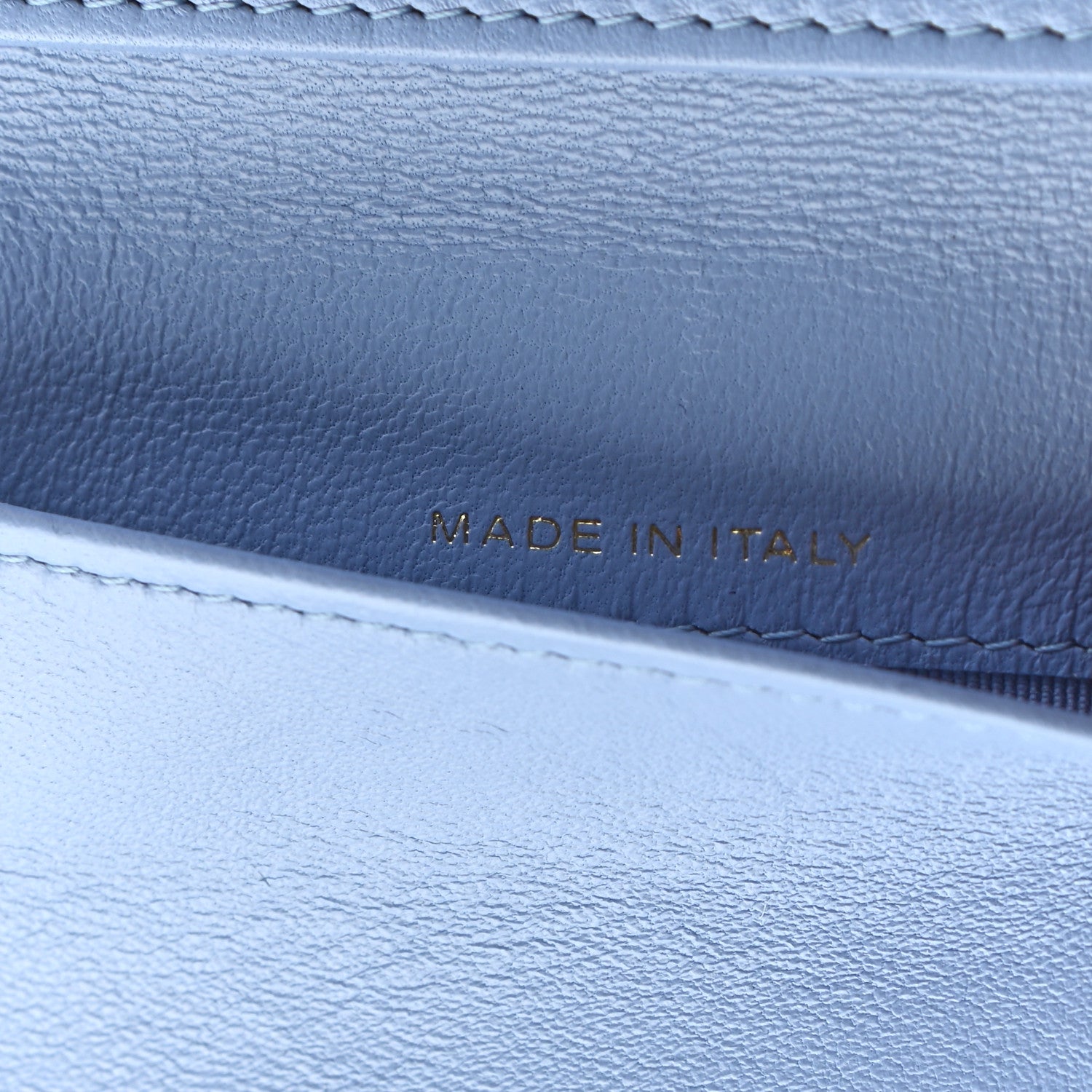 Chanel Lambskin Quilted Double Flap Wallet Light Blue 8 of 8
