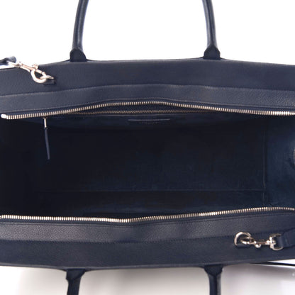 Saint Laurent Calfskin Medium Rive Gauche Cabas Navy Blue 5 of 12