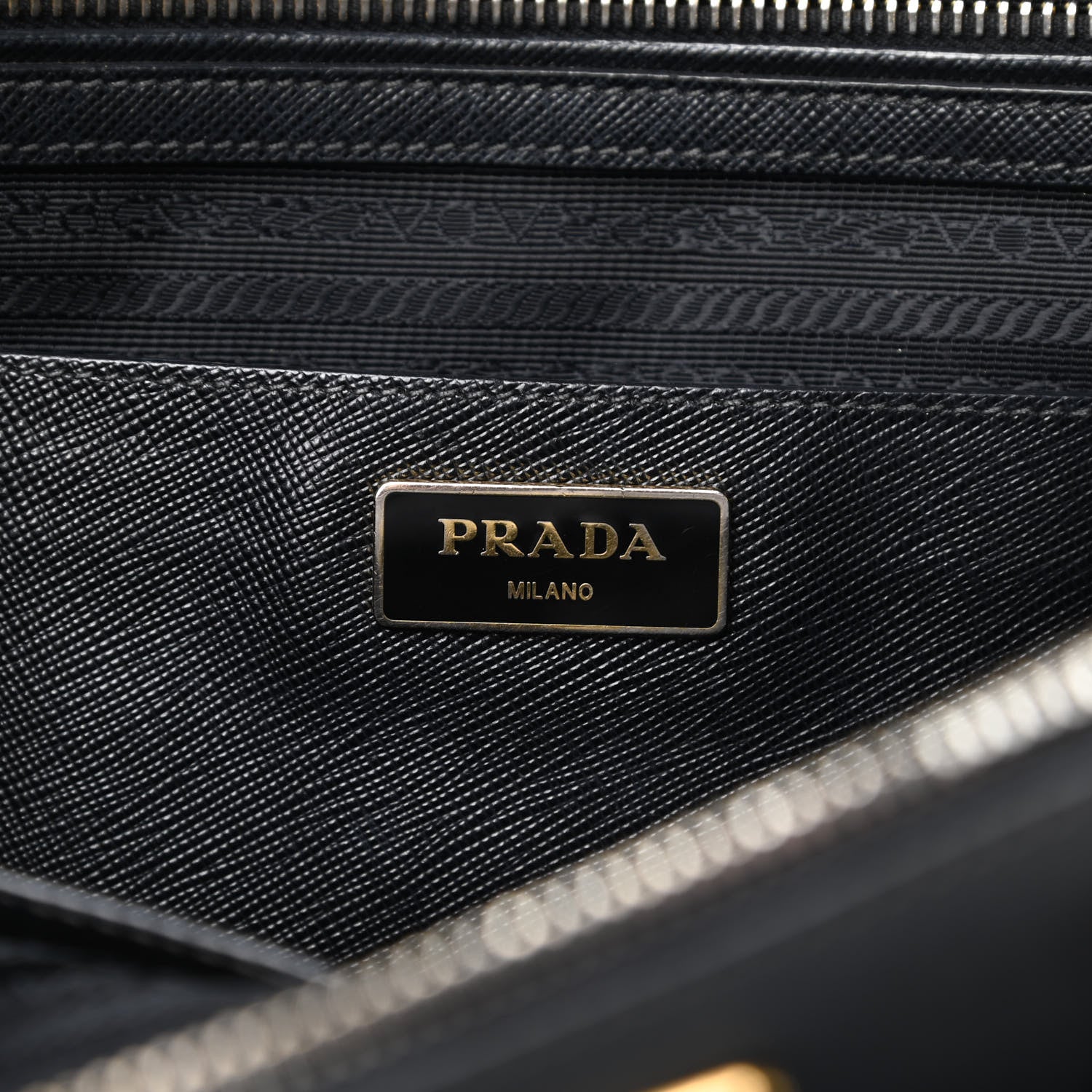 Prada Saffiano Large Galleria Double Zip Tote Black 9 of 23