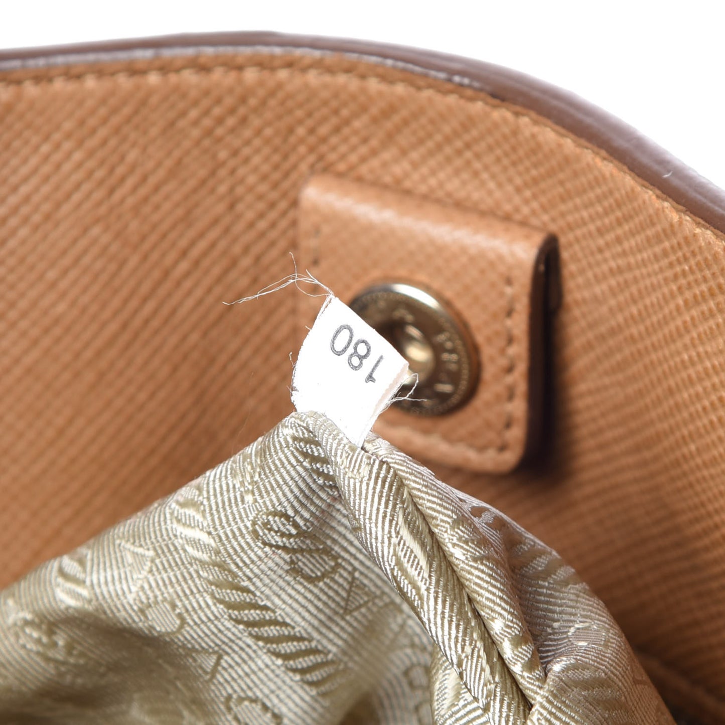 Saffiano Cuir Open Promenade Tote Caramel