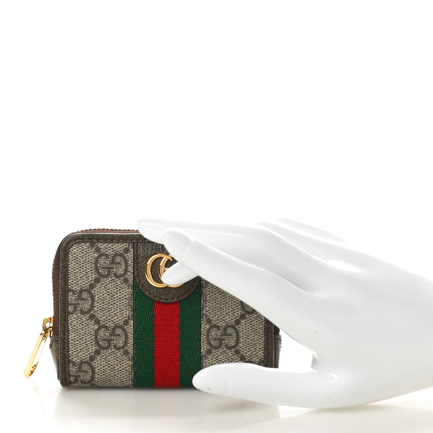 Gucci GG Supreme Monogram Web Ophidia Playing Card Case Beige New Acero 2 of 12