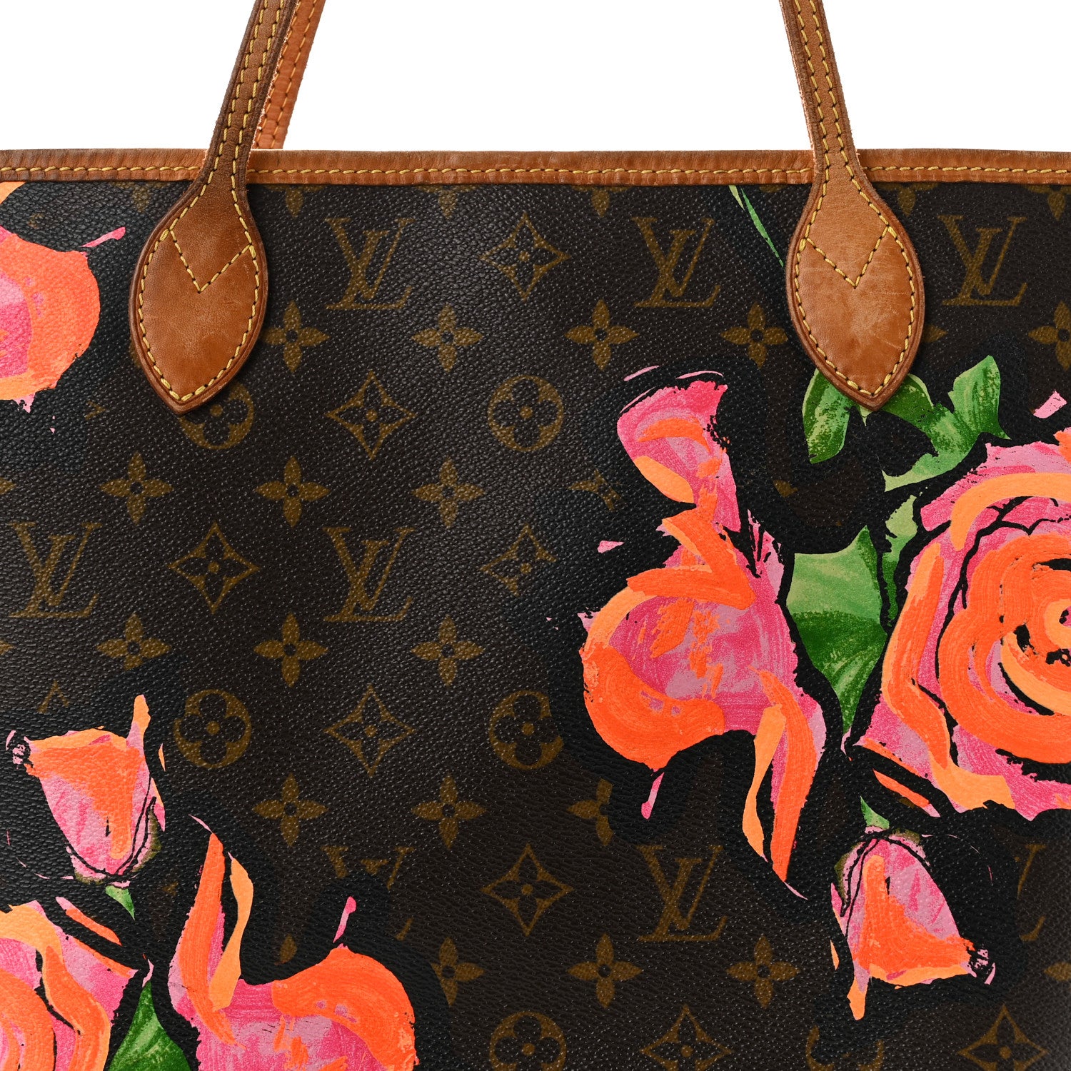 Louis Vuitton Monogram Roses Neverfull MM 8 of 11