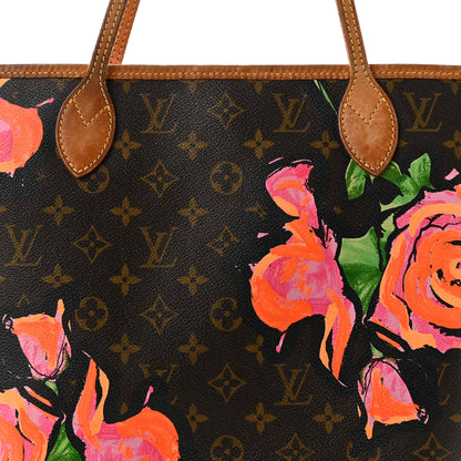 Louis Vuitton Monogram Roses Neverfull MM 8 of 11