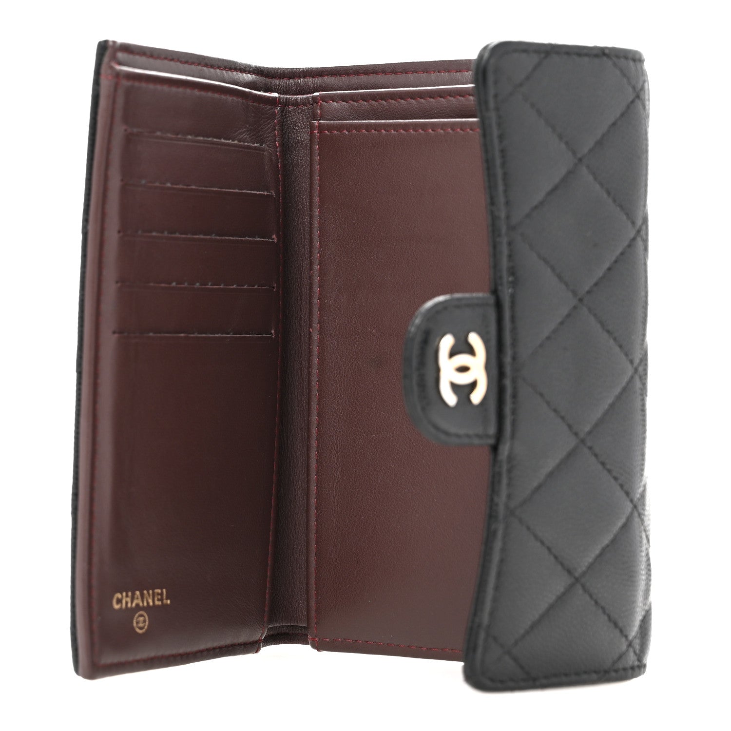 Chanel Caviar Quilted Medium Flap Wallet Black 5 of 12