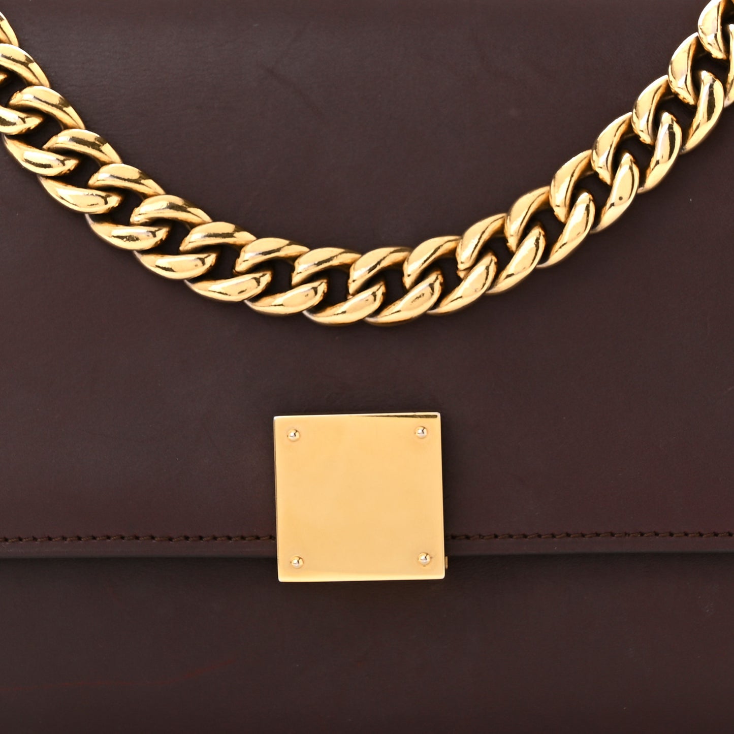 Smooth Calfskin Medium Case Chain Flap Burgundy