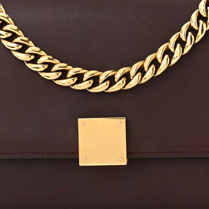 Celine Smooth Calfskin Medium Case Chain Flap Burgundy 8 of 16
