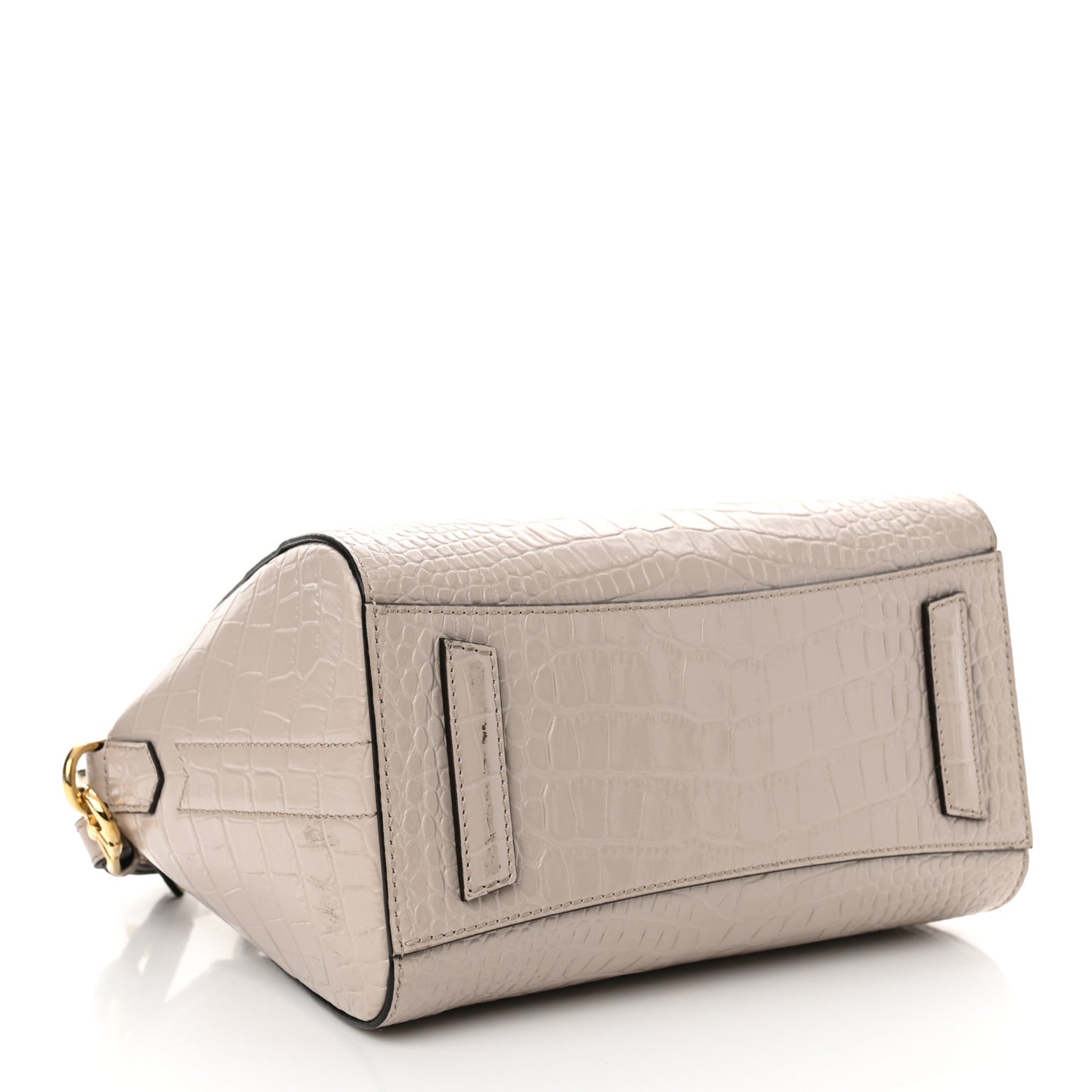 Calfskin Crocodile Embossed Mini Antigona Dune