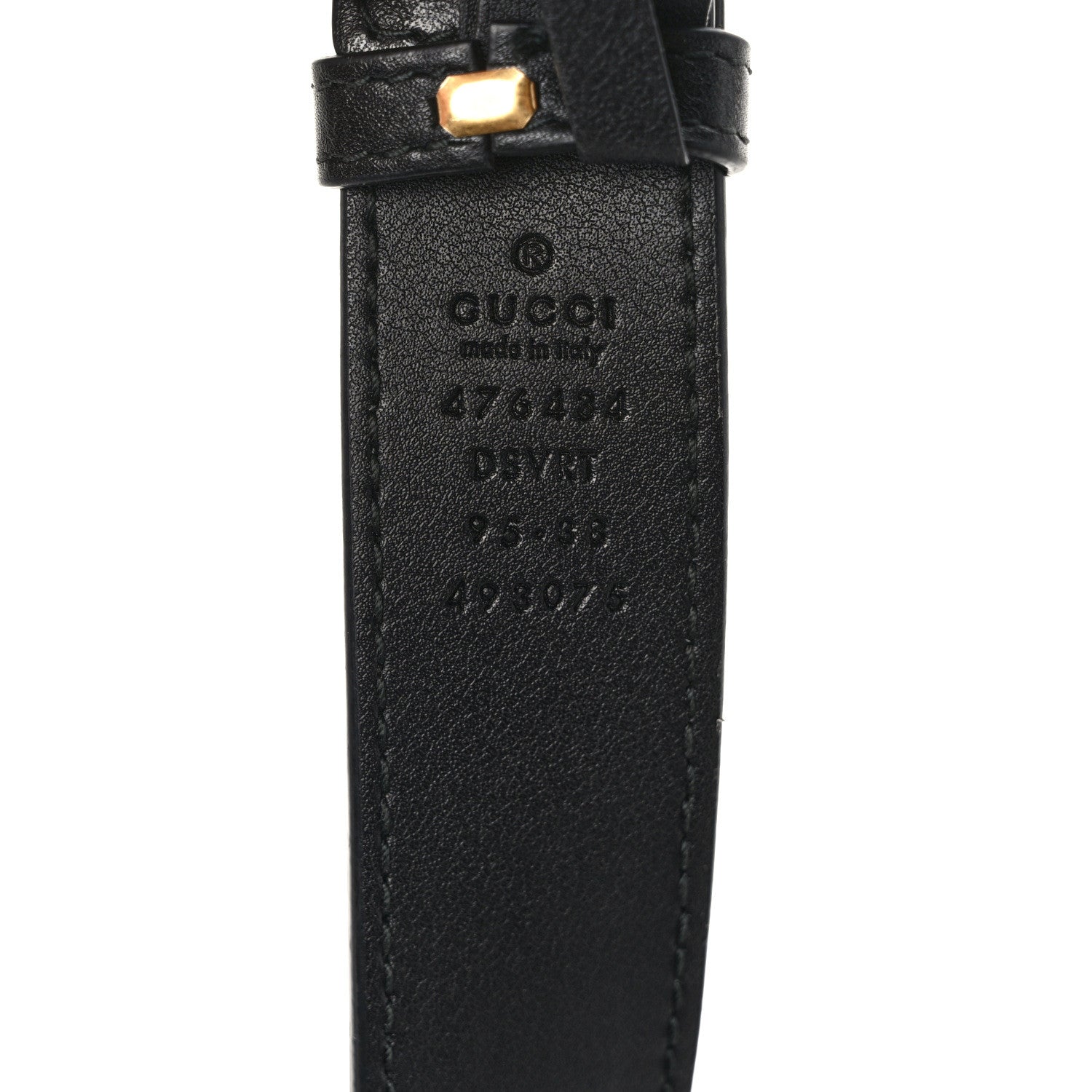 Gucci Calfskin Matelasse GG Marmont Belt Bag 95 38 Black 10 of 11