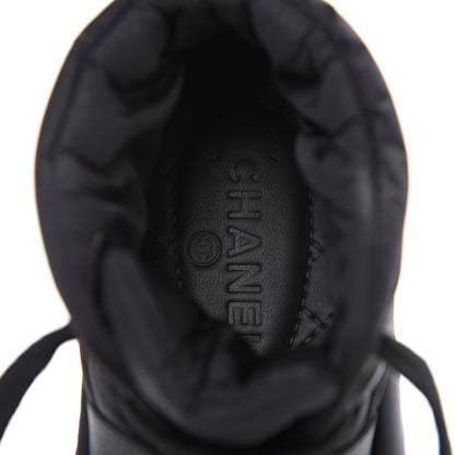 Chanel Nylon High Top Sneakers 36 Black 7 of 8