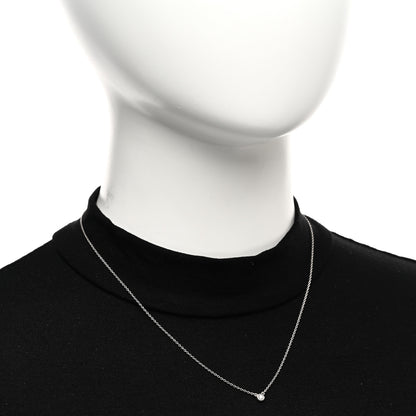 Tiffany Sterling Silver Diamond .07ct Elsa Peretti Diamonds by the Yard Pendant Necklace 2 of 4