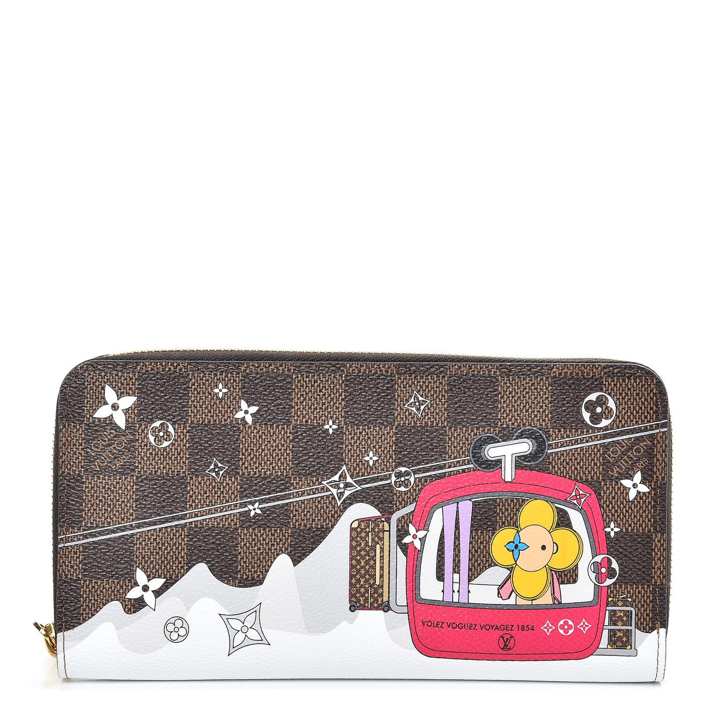 Damier Ebene 2019 Christmas Animation Zippy Wallet