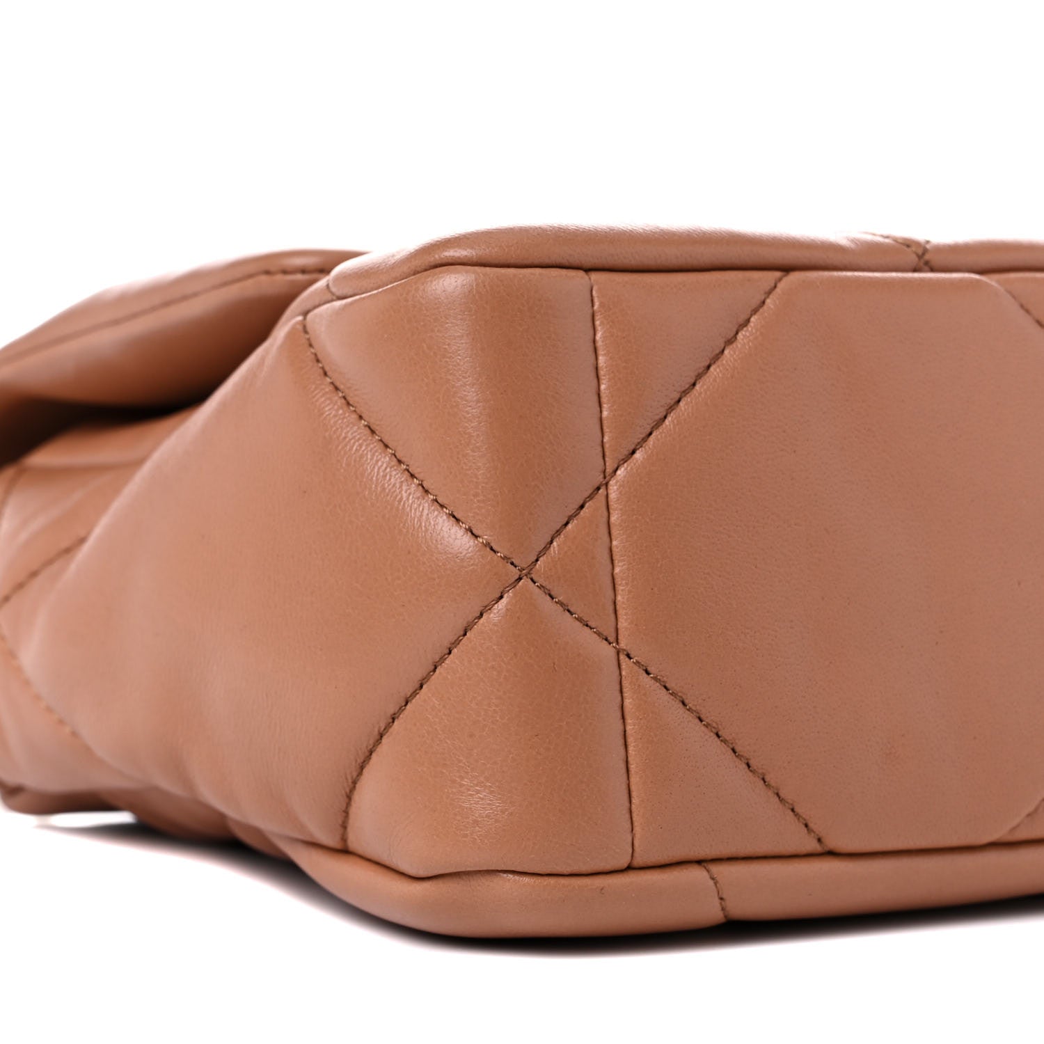 Chanel Lambskin Quilted Medium Chanel 19 Flap Brown 9 of 10