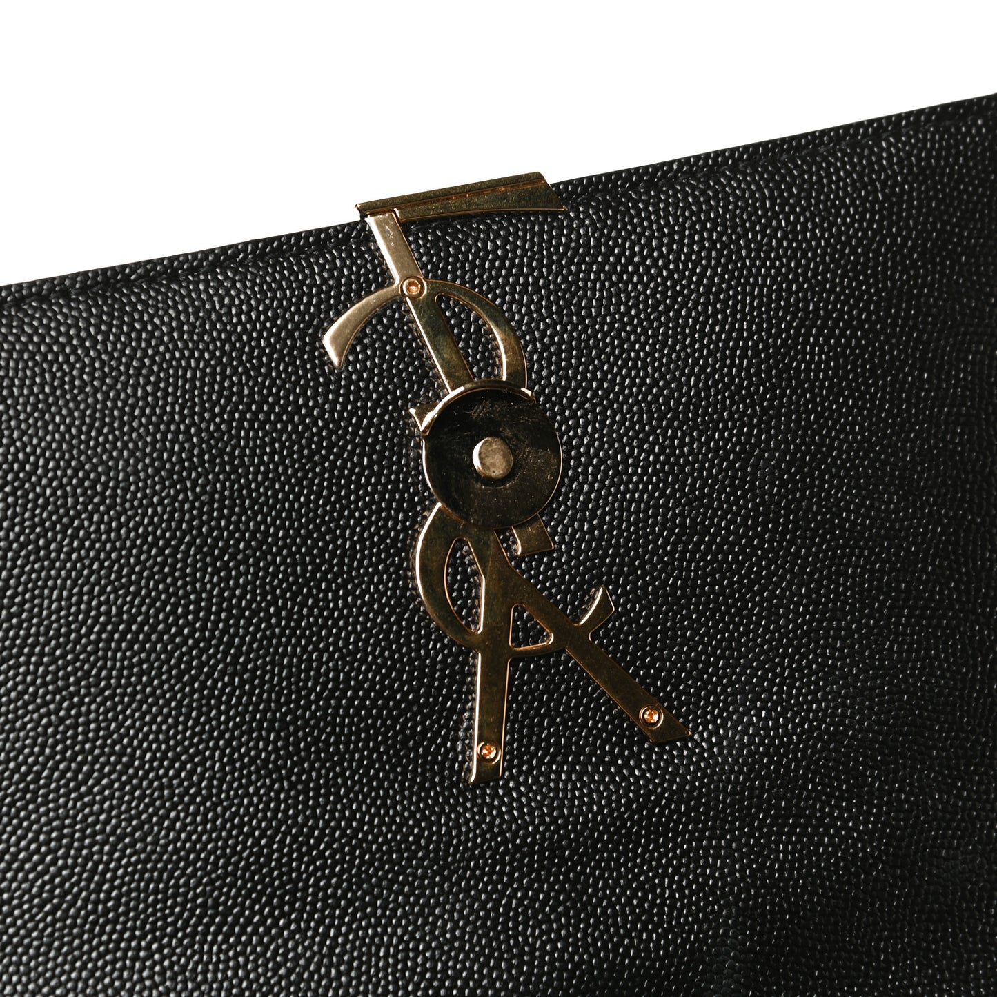 Grain De Poudre Matelasse Monogram Medium Vicky Chain Bag Black