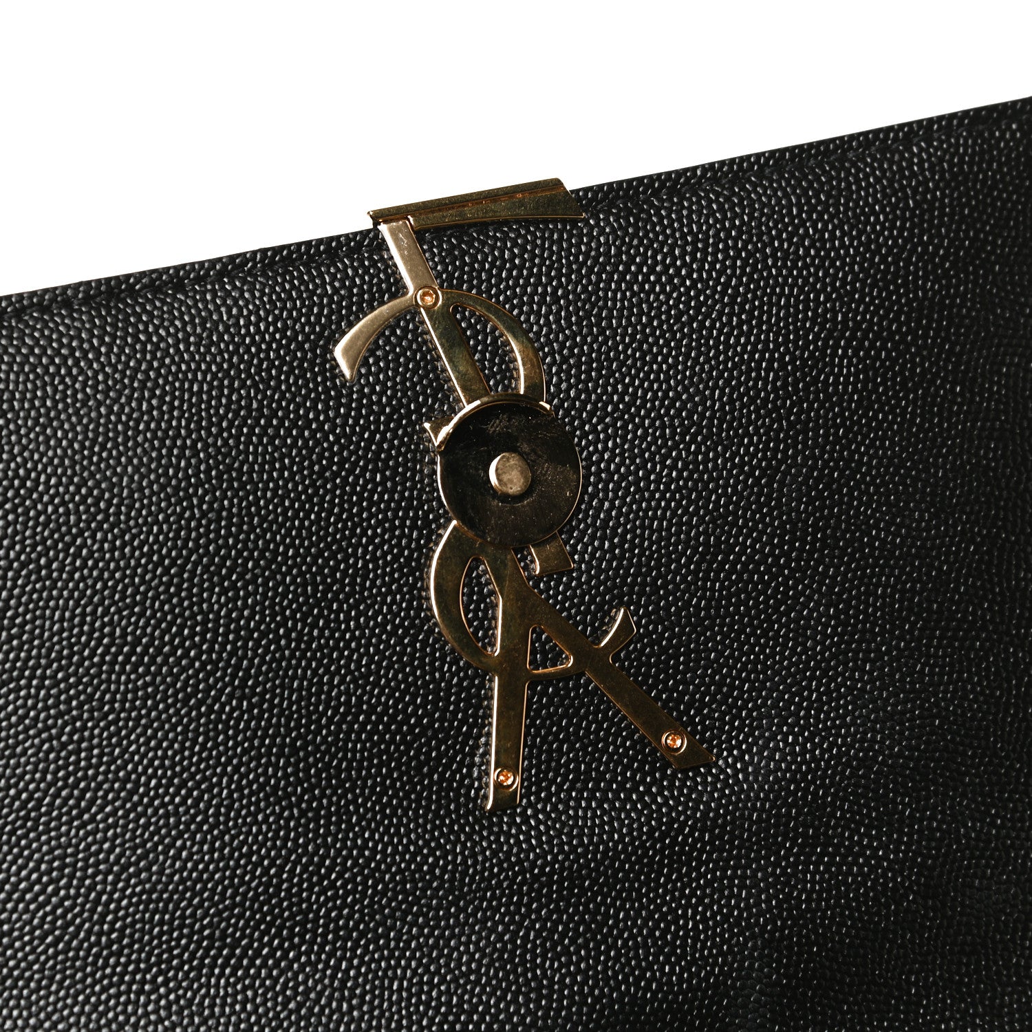 Saint Laurent Grain De Poudre Matelasse Monogram Medium Vicky Chain Bag Black 12 of 13