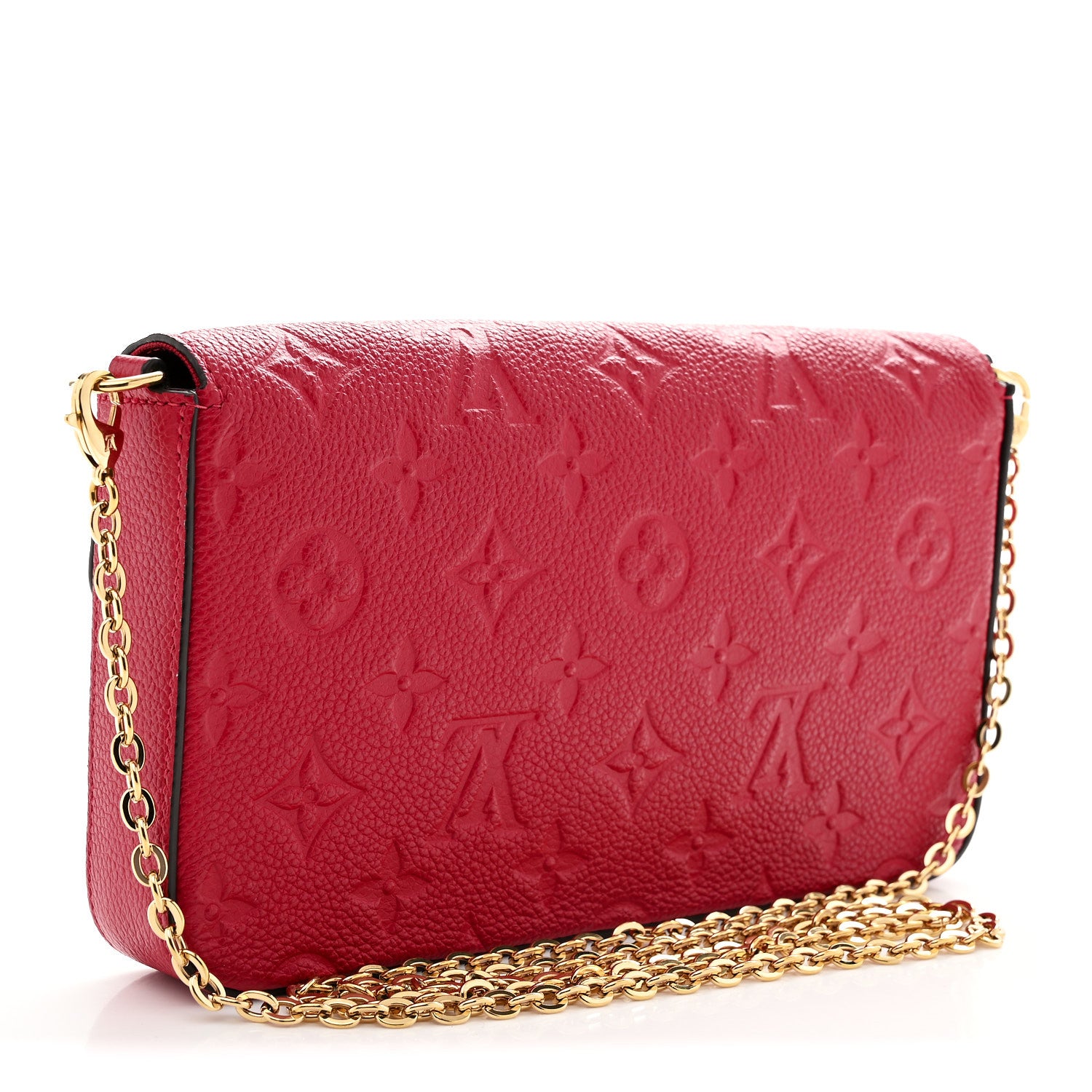 Louis Vuitton Empreinte Pochette Felicie Chain Wallet Scarlet 4 of 11