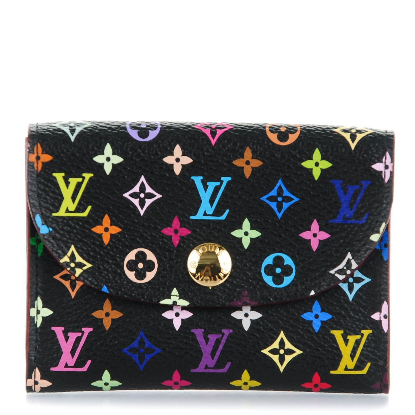 Monogram Multicolor Business Card Holder Black Grenade