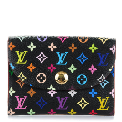 Louis Vuitton Monogram Multicolor Business Card Holder Black Grenade 1 of 7