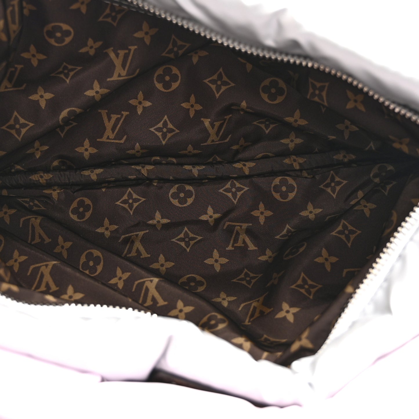 Econyl Monogram Pillow Maxi Multi Pochette Accessories Silver Pale Pink