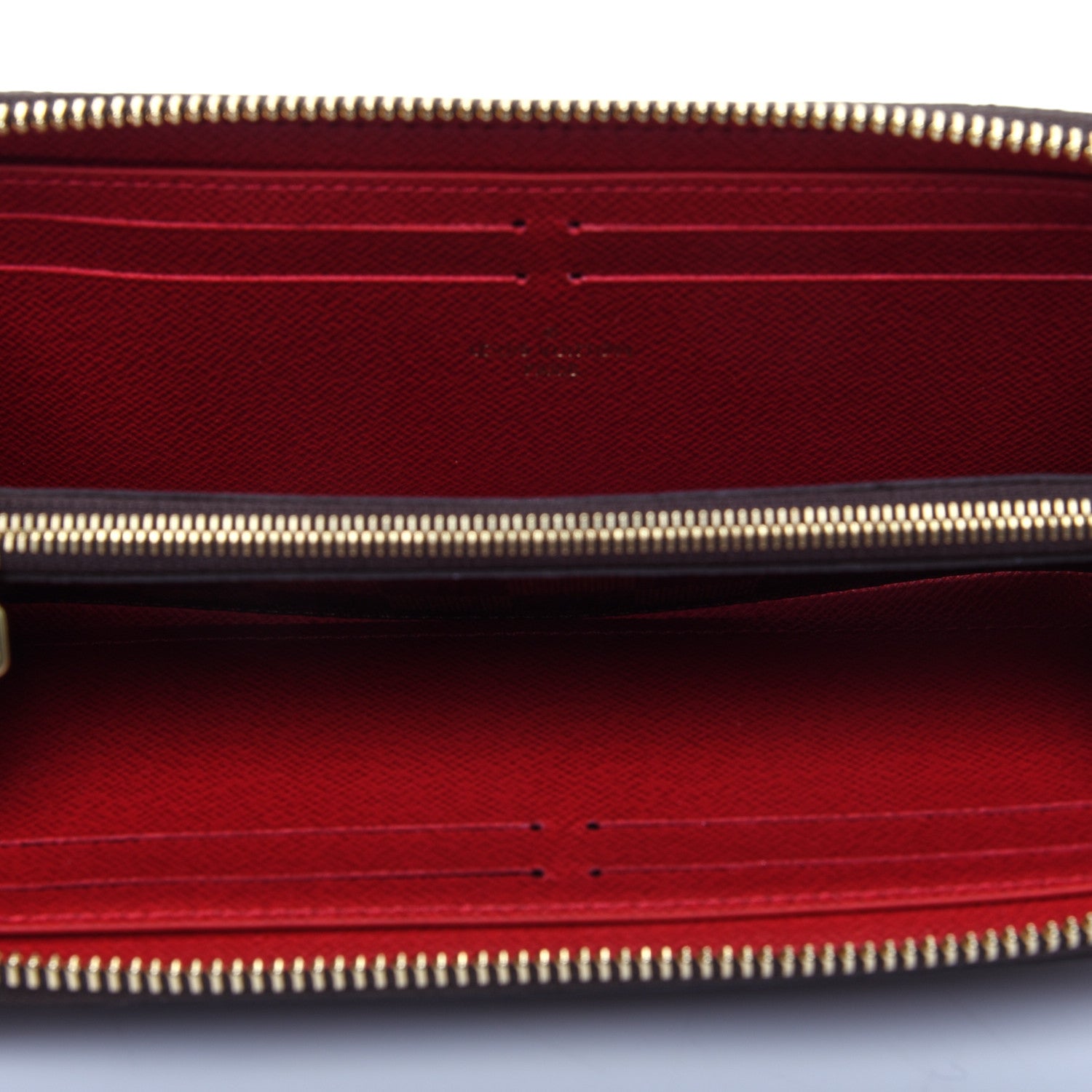 Louis Vuitton Damier Ebene Clemence Wallet Cherry 5 of 8