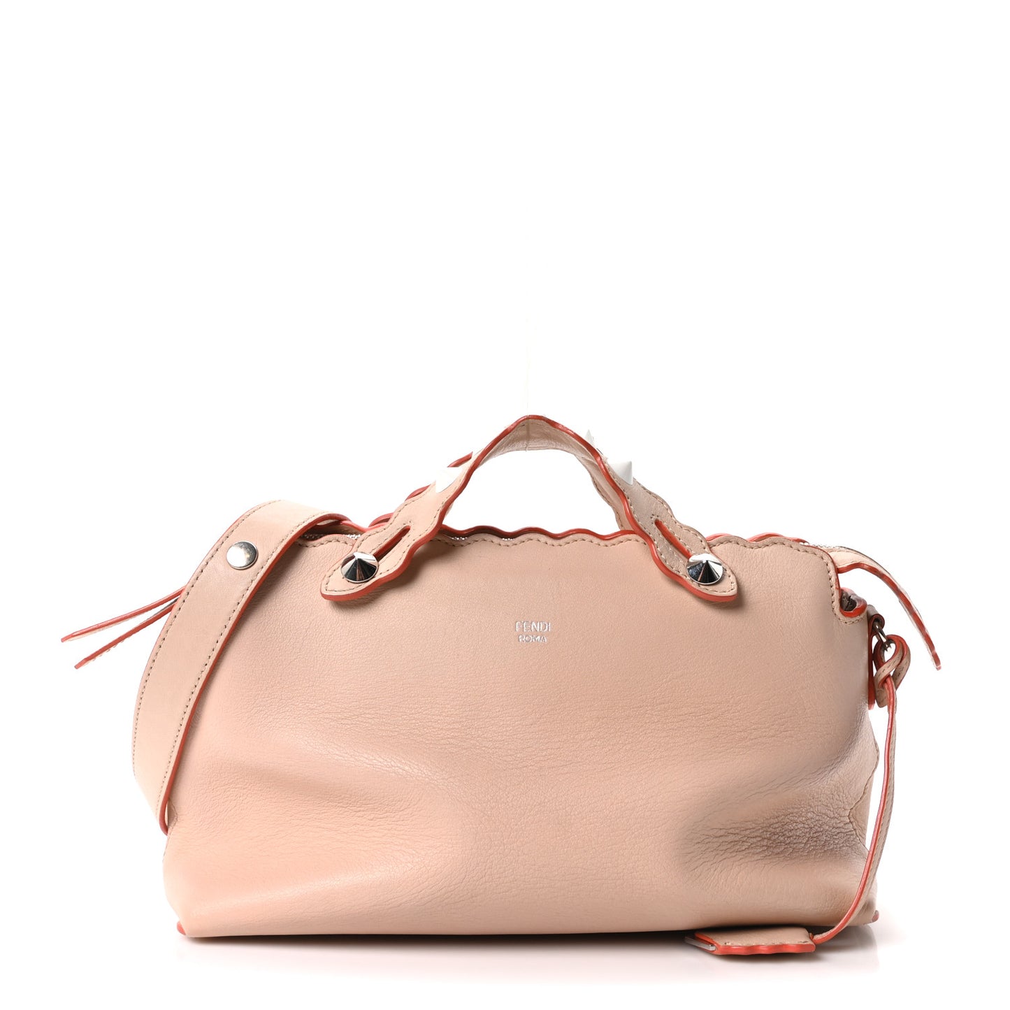 Vitello Dolce Scalloped Studded Medium By The Way Boston Bag Plaster