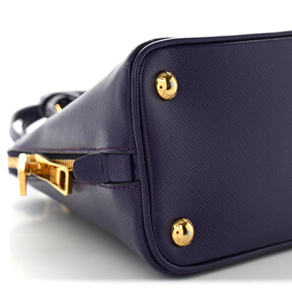 Prada Saffiano Lux Small Promenade Tote Bluette Viola 17 of 19