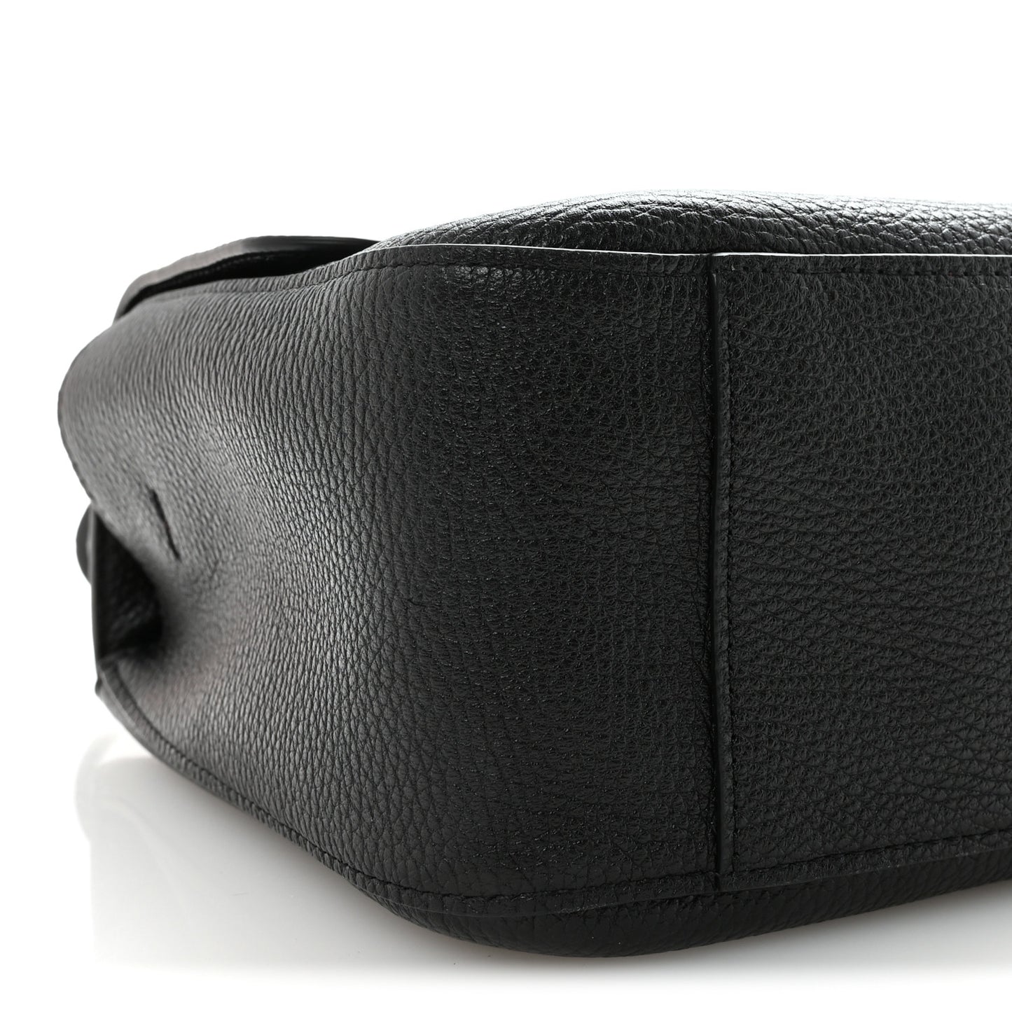 Grained Calfskin Small Souplissimo Maxi Flap Black