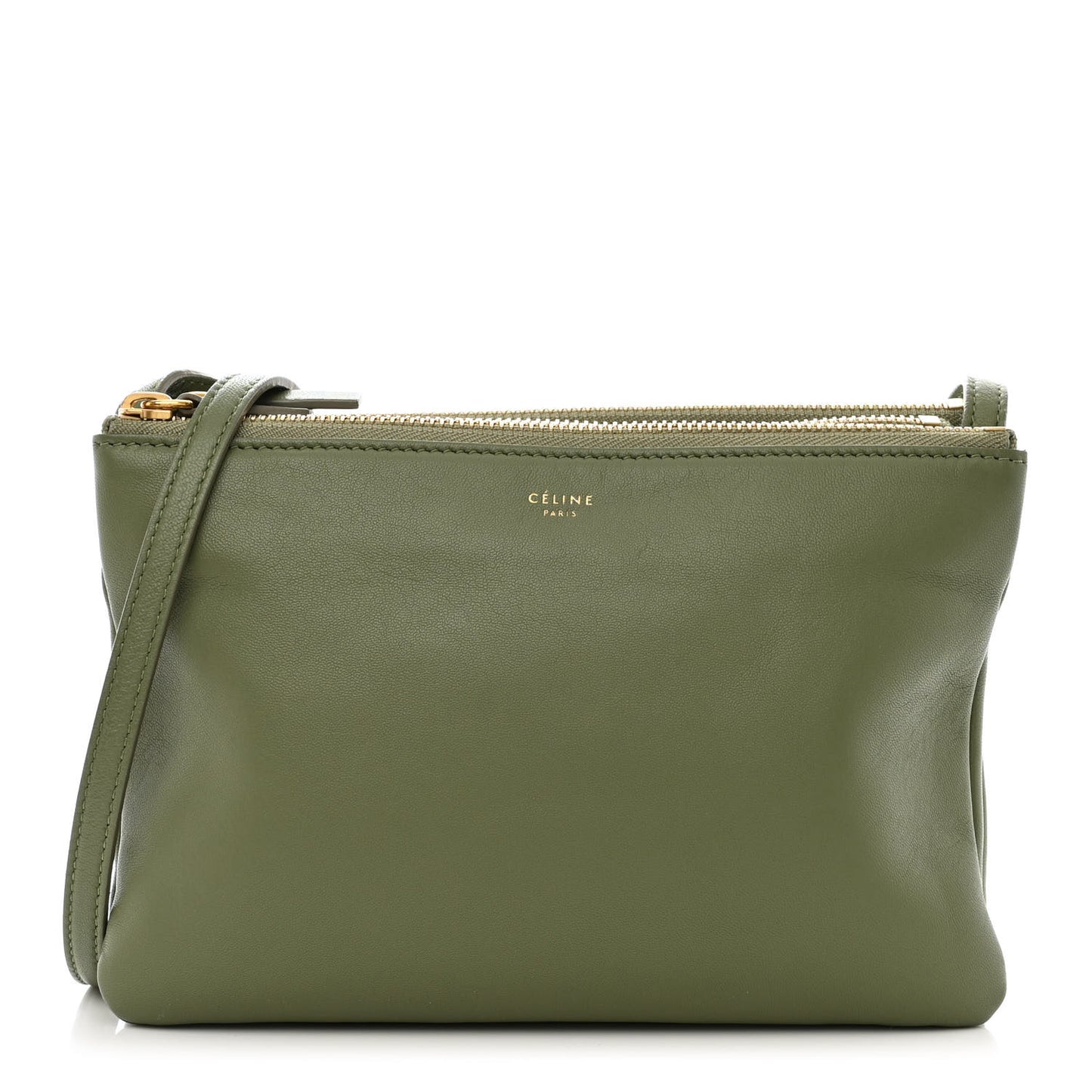 Lambskin Small Trio Crossbody Bag Sage