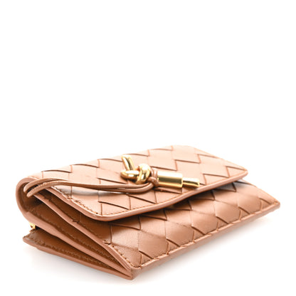 Bottega Veneta Nappa Intrecciato Andiamo Flap Card Case Cognac 4 of 6