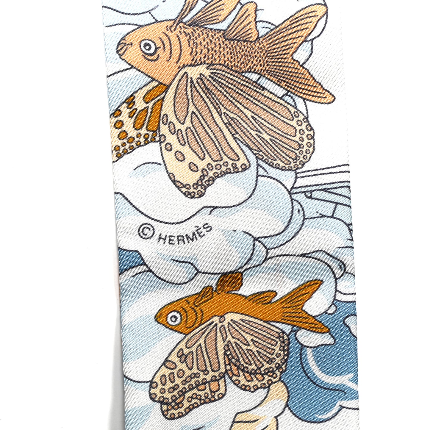 Silk Sur Mon Nuage Twilly Creme Bleu Ciel Orange