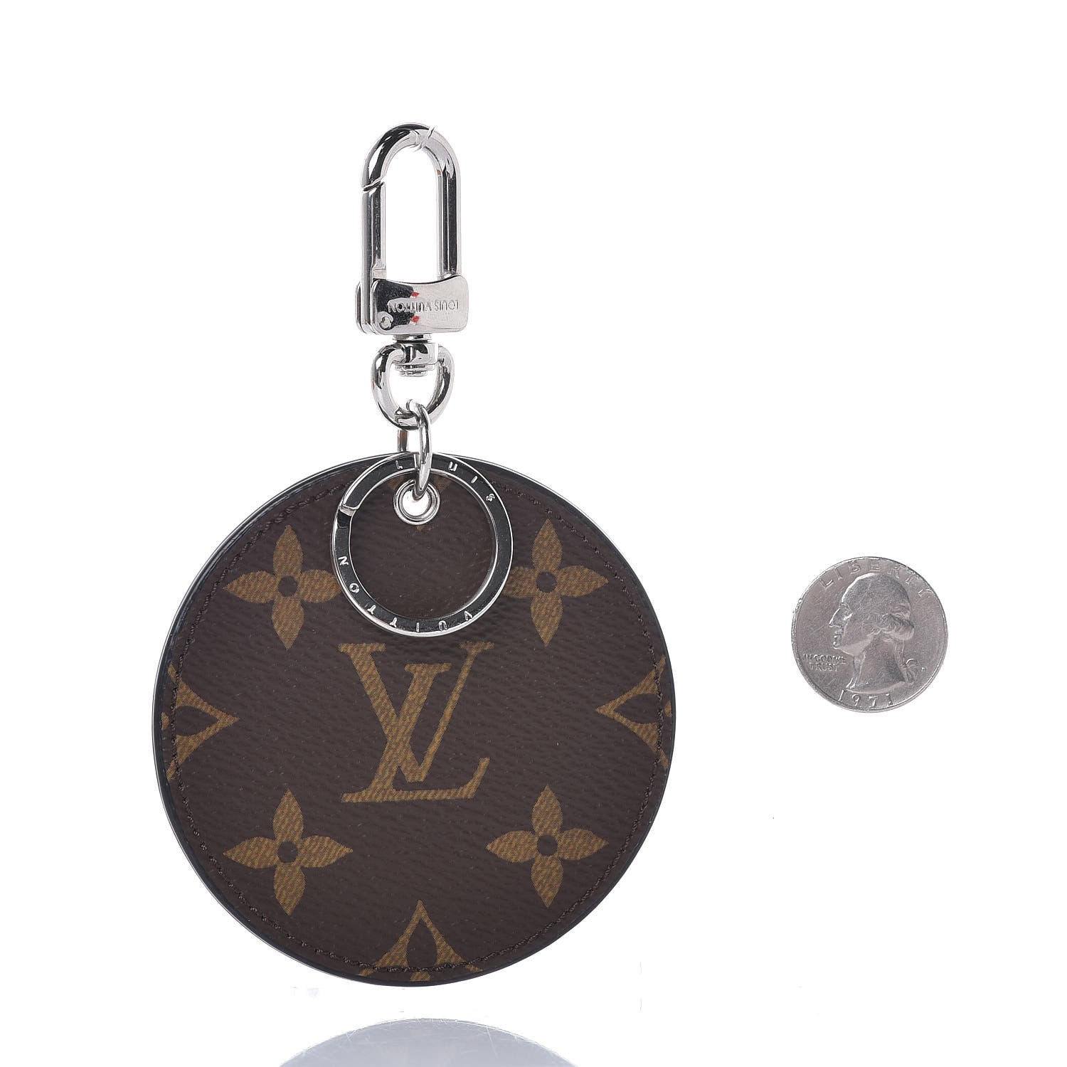 Louis Vuitton Monogram Corduroy Patchwork Bag Charm Key Ring 2 of 4
