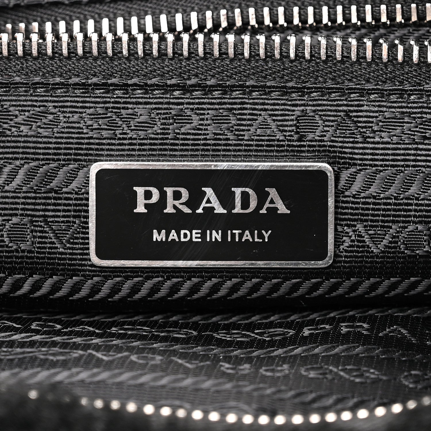 Prada Shearling Nappa Triangle Quilted Patchwork System Shoulder Bag Black 6 of 11