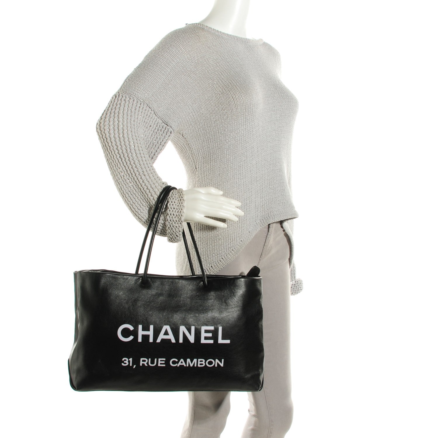 Chanel Calfskin Large Essential 31 Rue Cambon Tote Black 2 of 7