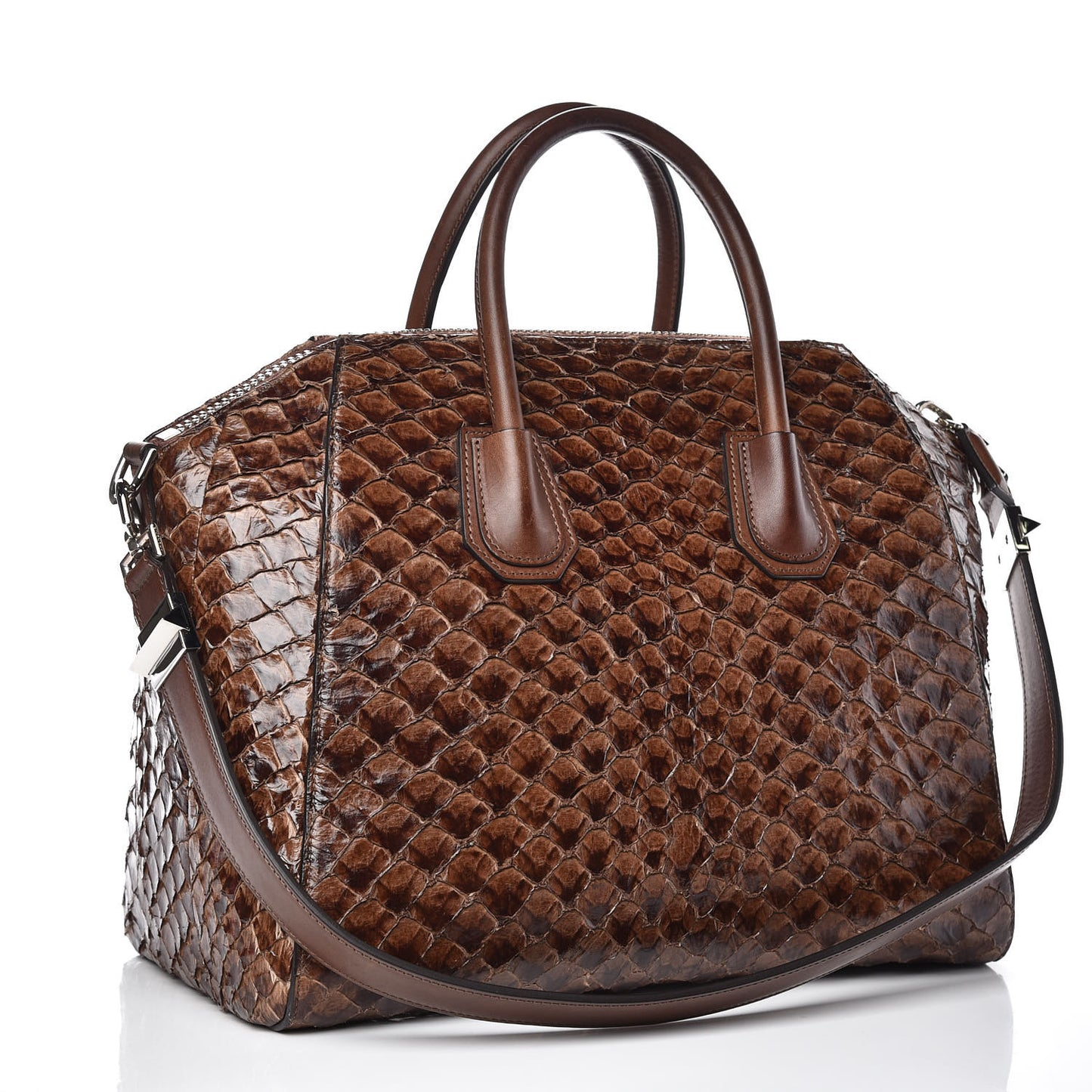 Calfskin Pirarucu Large Antigona Brown