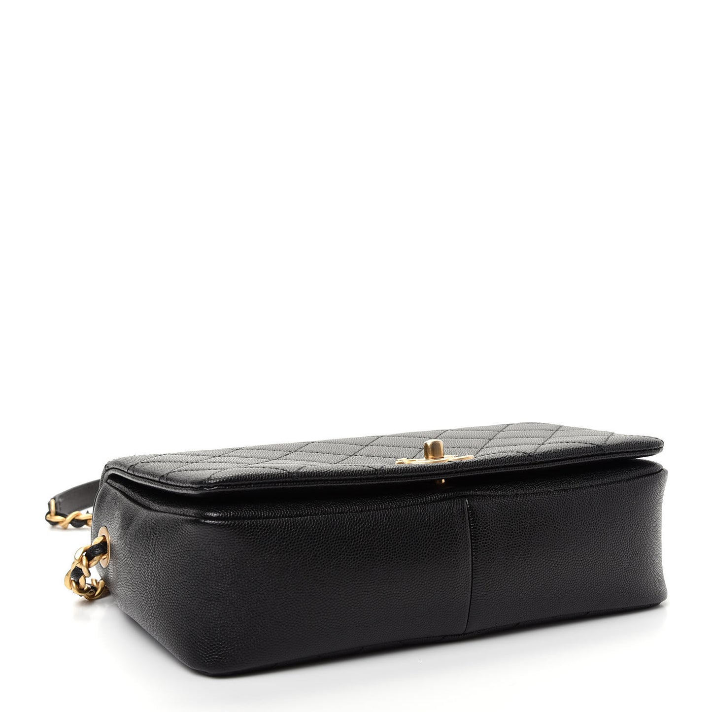 Caviar Quilted Medium Fashion Therapy Flap Bag Black