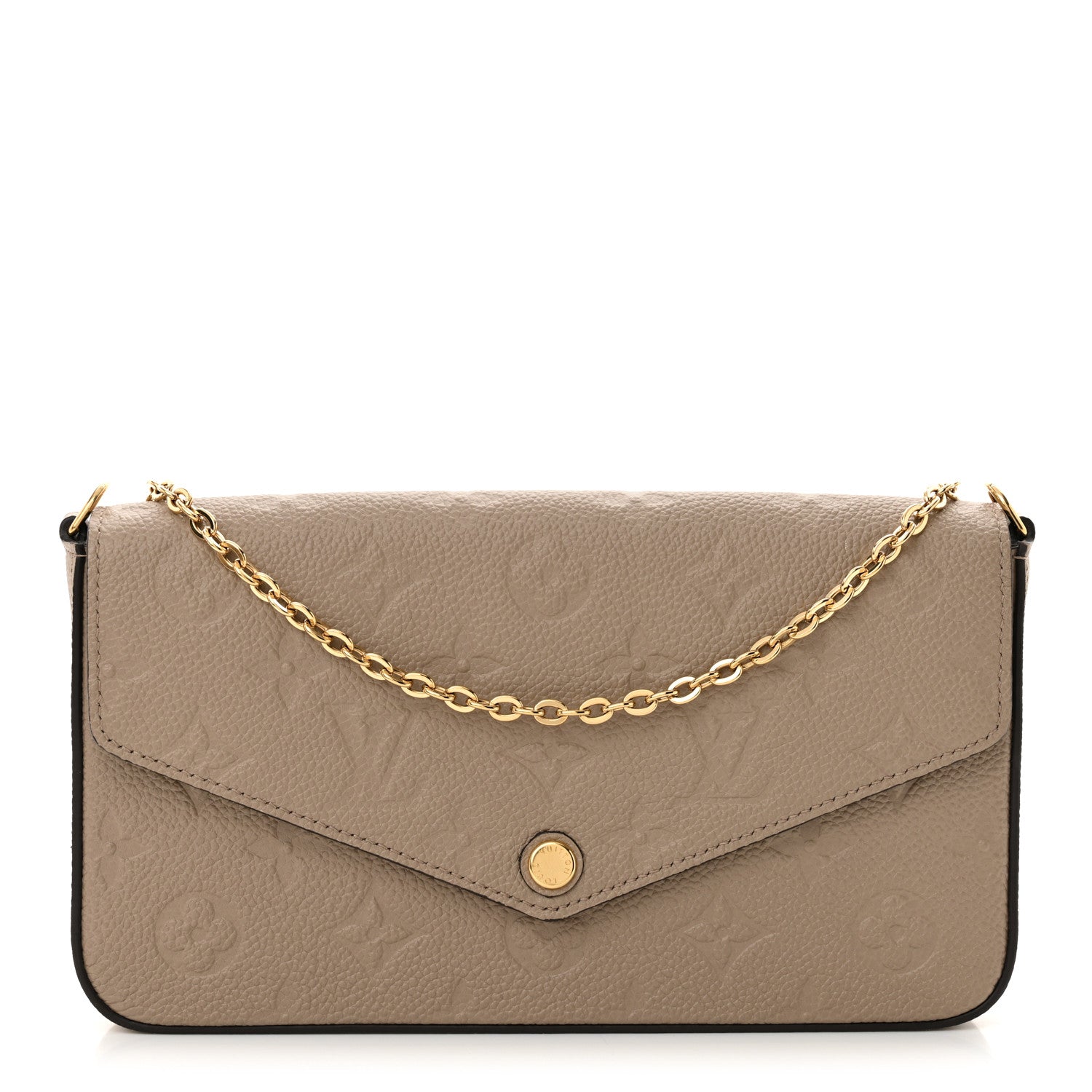 Louis Vuitton Empreinte Pochette Felicie Chain Wallet Tourterelle 1 of 10