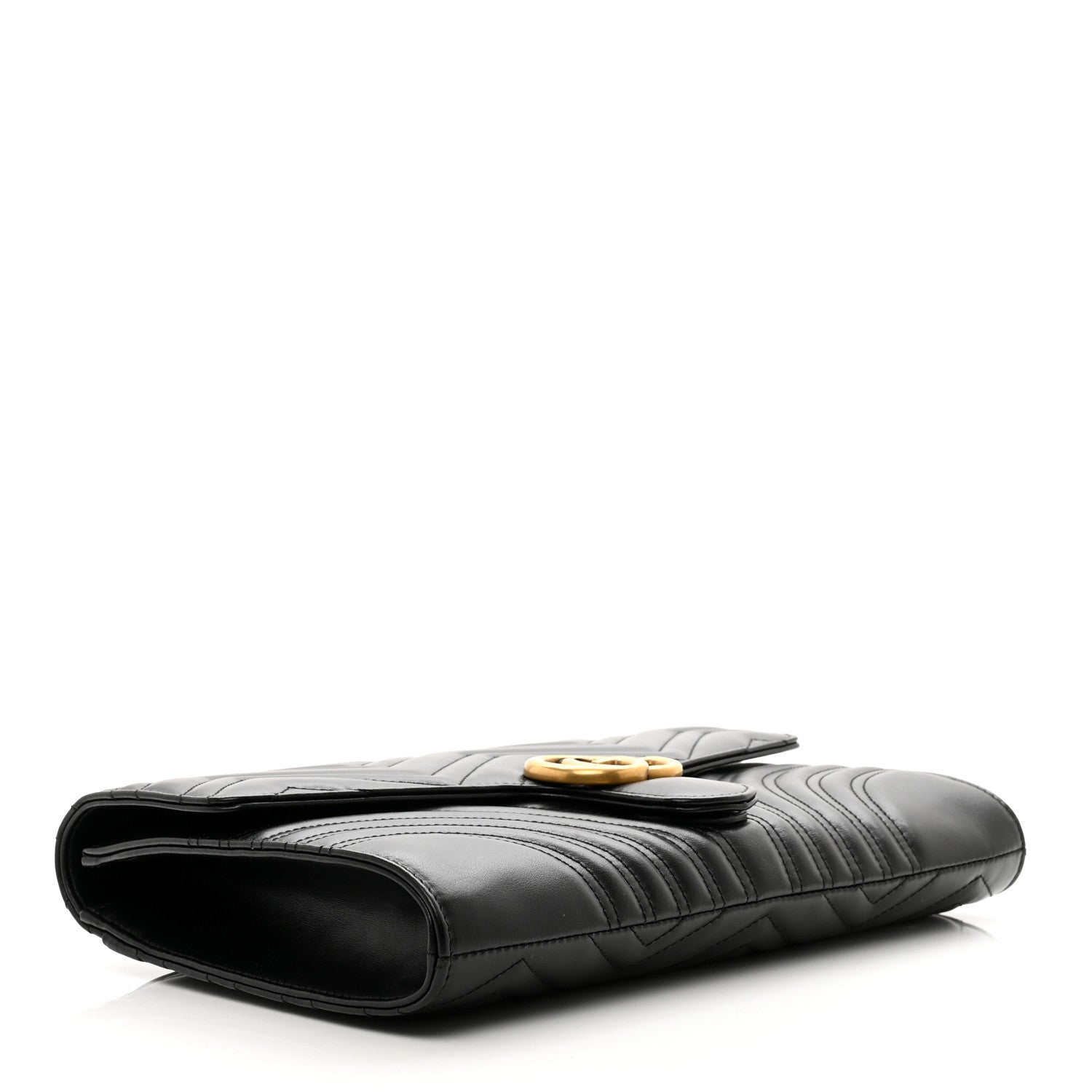 Gucci Calfskin Matelasse GG Marmont Clutch Black 4 of 7